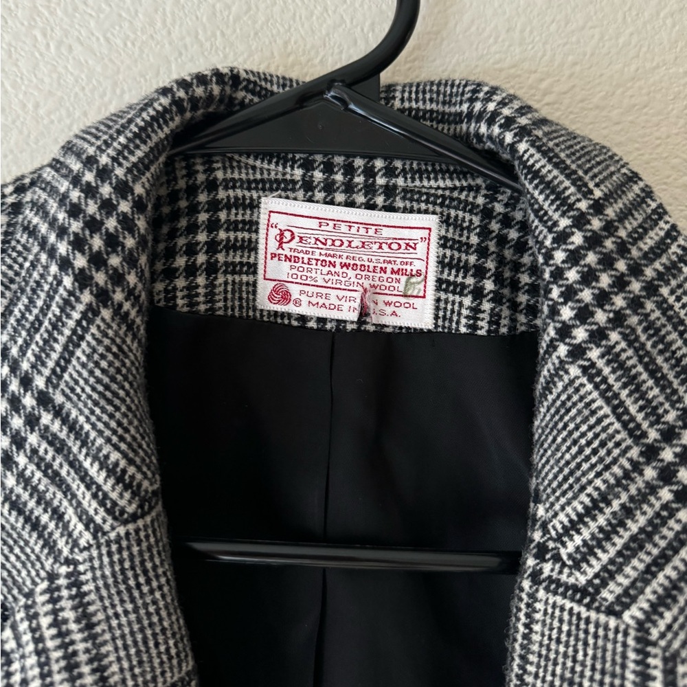Pendleton Structured Plaid Blazer - image 3